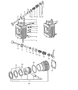 Cylinder head 72- cylinder with pistons (103-05)