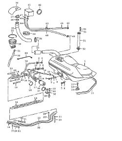 Fuel system -71 lines with fuel pump front (201-00)