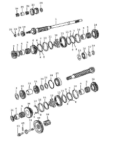 Gears and shafts -70 911 e/s (303-25)