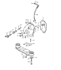 Transmission cover 71 transmission suspension die casting (302-15)