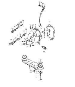 Transmission cover transmission suspension sportomatic (307-05)