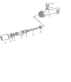 Brake master cylinder -67 single parts (604-15)